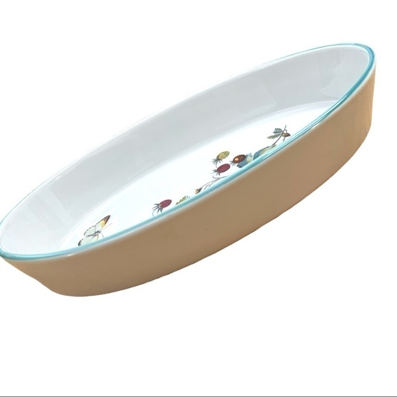 🔥ROYAL Worcester Flameproof Porcelain Oval Dish, Strawberry Design, EUC - Picture 2 of 7